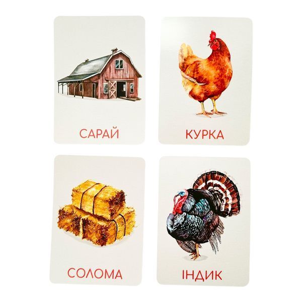 Ферма. Набір Навчальних карток Монтесорі 11455 фото