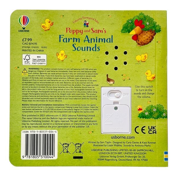 Poppy and Sam's Farm Animal Sounds 11285 фото